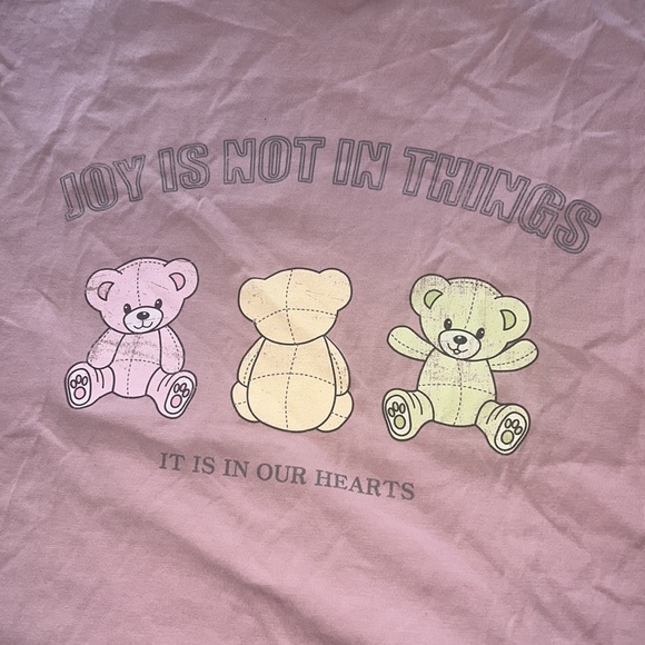 Stylenanda 3ce Korea Teddy Bear Print Cap Sleeve T-Shirt - Picture 9 of 16